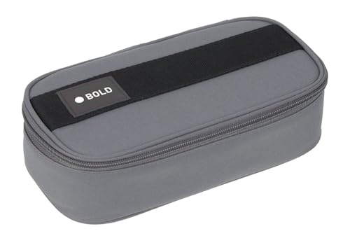 LÄSSIG Bold Spacy Pencil Case Anthracite von LÄSSIG