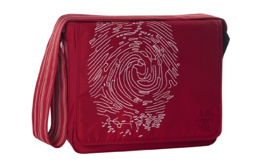 Lässig Wickeltasche Casual Messenger Bag, Fingerprint flaming Lässig Wickeltasche Casual Messenger Bag, Fingerprint flaming von LÄSSIG