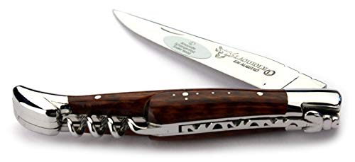 Laguiole en Aubrac Taschenmesser mit Korkenzieher L0312AMIF 12 cm, Griffschalen Schlangenholz, Klinge 10 cm glänzend, Backen glänzend Laguiole en Aubrac Taschenmesser mit Korkenzieher L0312AMIF 12 cm, Griffschalen Schlangenholz, Klinge 10 cm glänzend, Backen glänzend von LAGUIOLE EN AUBRAC L