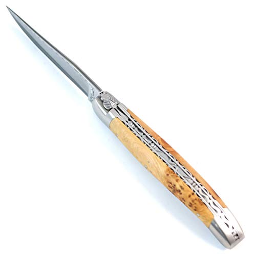 LAGUIOLE en Aubrac Taschenmesser Wacholder Doppelplatinen japanischer Damaststahl von LAGUIOLE