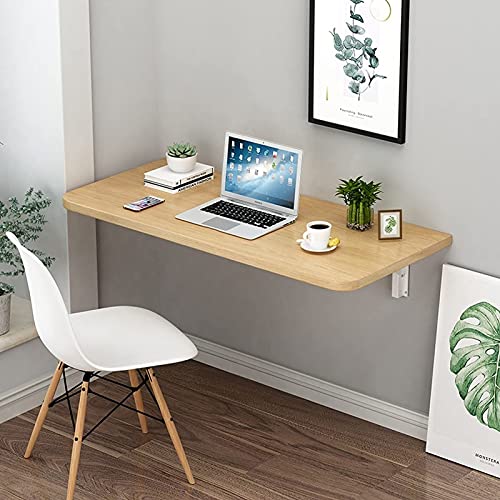 Computerarbeitsplätze für zu Hause | Wandklappbarer Wandtisch | Klappbarer Schreibtisch | Hängetisch für den Balkon im Freien, Drop-Leaf-Tische für kleine Räume, 60 x 40 cm, 70 x 50 cm, 80 x 60 cm von LAJUQNQ