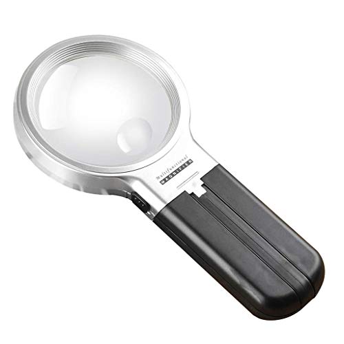 LAJUQNQ Desktop-Lupe, Beleuchtung Lesen Bücher Handheld LED Licht HD OfficeProducts Substitutability von LAJUQNQ