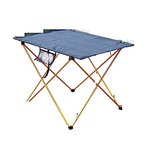 LAJUQNQ Klappbarer Esstisch aus Aluminiumlegierung, ultraleichter Klappschreibtisch, tragbarer Klapptisch, Camping-/Außenmöbel, Computer-/Bett-/Picknicktisch (Farbe: Orange) Substitutability von LAJUQNQ