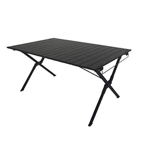 LAJUQNQ Klapptisch Outdoor Camping Klapptisch Tragbarer Tisch Aluminiumlegierung Picknick Grilltisch Schwarz Klapptisch (Größe : M) Ersatzbarkeit von LAJUQNQ