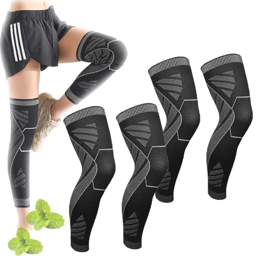 LAKEMON Flytex-Kompression für das gesamte Bein, Flytex-Kompressionsmanschette für das gesamte Bein, Flytex-Kompressionsmanschette für Knie und Beine (2 Pairs,M) von LAKEMON