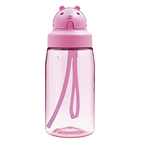 Laken OBY Kids Tritan Kinderflasche, OBY Kappe mit Strohhalm 0,45L Pink von Laken