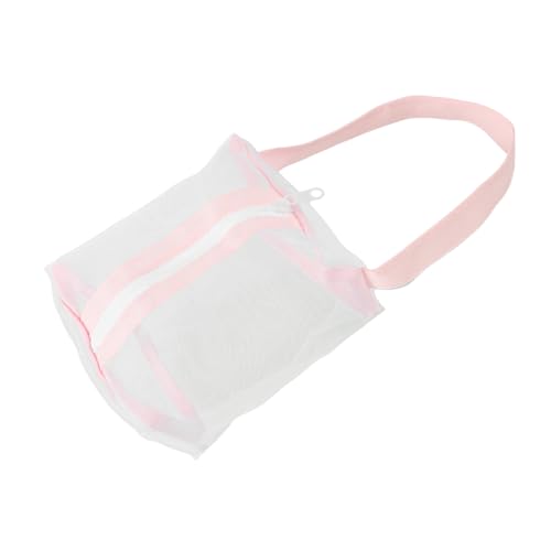 Mesh Kosmetiktasche Reisetaschen Kulturbeutel Rosa Make Up Tasche Make Up Taschen Lippenstift Durchsichtige Make Up Tasche Aufbewahrung Make Up Tasche Rosa Durchsichtige LALADEFIEE von LALADEFIEE