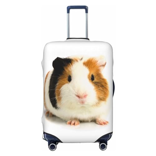LAMAME Niedlicher Kofferbezug mit Meerschweinchen-Motiv, elastisch, waschbar, Gepäckabdeckung, Süßes Meerschweinchen, L von LAMAME