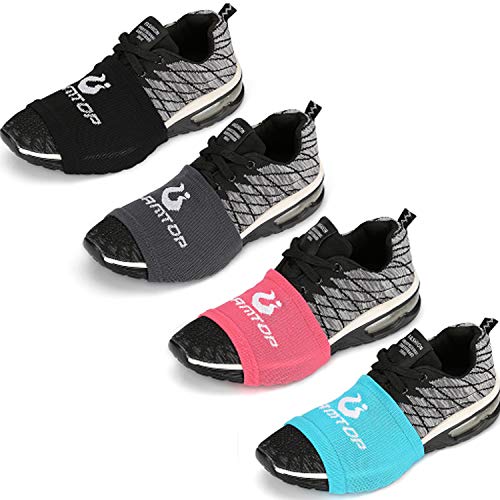 Zumba Socken zum Tanzen auf glatten Böden, Sneakers, Schuhsocken, Schieber, starkes Zubehör, Kleidung, Schuhsohlenkontrolle, Drehgelenk, 4 Paar für Damen und Herren, Einheitsgröße von LAMANTOP