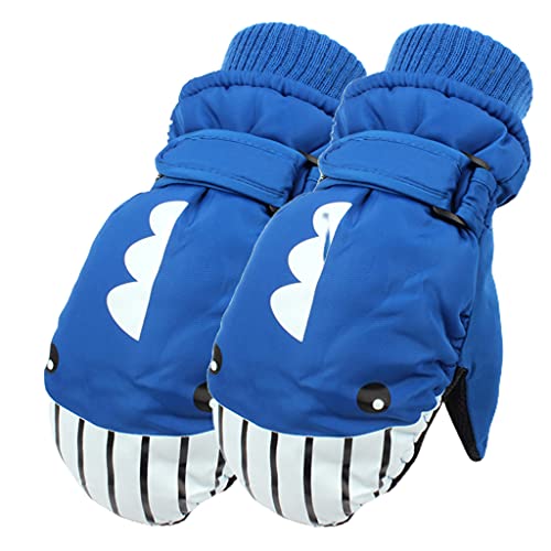 Elastische Vollfinger-Handschuhe, rutschfeste Skihandschuhe, Fleecefutter, Handschuhe mit Handgelenkleinen, Winter, warme Handschuhe zum Reiten, Fleece, Größe L von LAMDNL