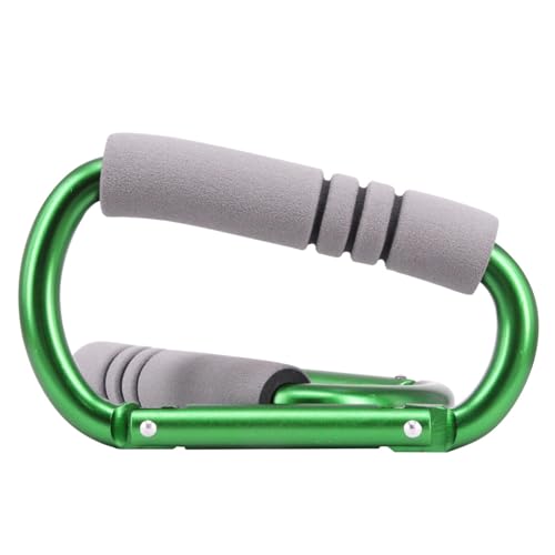 LAMDNL Einkaufstaschen-Haken, D-Form, Aluminiumlegierung, Karabiner mit Schwämmen, Kinderwagen-Clip, Einkaufshaken für Outdoor-Sportarten von LAMDNL