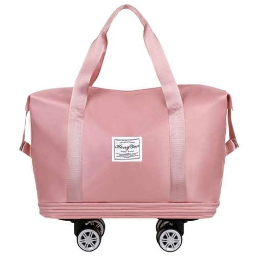 LAMDNL Faltbare Gepäcktasche, erweiterbar, mit Rolltuch, Trocken-Nass-Trennung, große Kapazität, Wochenendtasche, Gepäcktasche mit, A von LAMDNL