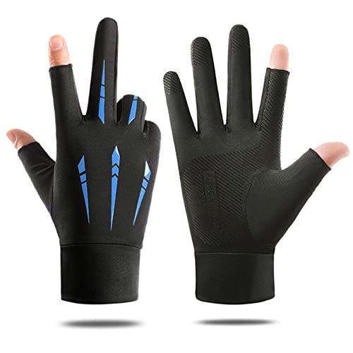 LAMDNL Modische Handschuhe für Damen und Herren, Outdoor-Sport, Zwei-Finger-Handschuhe, atmungsaktiv, Wandern, Radfahren, Angeln, Sunpr von LAMDNL