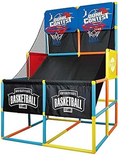 Basketballständer, tragbare anhebbare Schießmaschine, Basketballbrettständer für den Innenbereich, geeignet für Jugendliche und Erwachsene von LANAZU