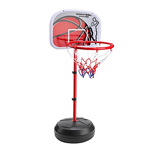 Basketballständer, tragbarer Verstellbarer Basketballständer, multifunktionaler Verstellbarer Basketballständer, geeignet für Gärten und Strände (167cm) von LANAZU