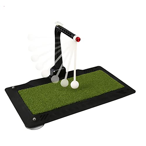 Golfschwungtrainer, tragbare Golf-Übungsmatte, höhenverstellbar, geeignet von LANAZU