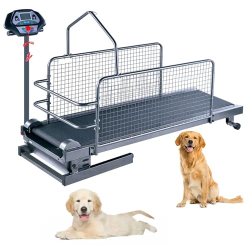 Hundelaufband, faltbares Multifunktions-Haustierlaufband, 220 Pfund Gewichtskapazität, geeignet für große, mittlere und kleine Hunde von LANAZU