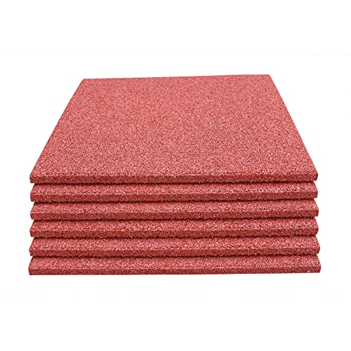 6 x Rot 50x50x2,5cm Fallschutzmatten Gummiplatten Fallschutzplatten Yoga Training Turnmatte Indoor Outdoor Fitness Gummimatten 6 x Rot 50x50x2,5cm Fallschutzmatten Gummiplatten Fallschutzplatten Yoga Training Turnmatte Indoor Outdoor Fitness Gummimatten von LANDGRID