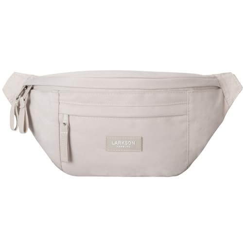 LARKSON Bauchtasche Damen & Herren Beige - Ole - Hüfttasche für Sport Outdoor Stadt - Gürteltasche Stylisch für Festival - Crossbody Bag mit Gurt - Wasserabweisend LARKSON Bauchtasche Damen & Herren Beige - Ole - Hüfttasche für Sport Outdoor Stadt - Gürteltasche Stylisch für Festival - Crossbody Bag mit Gurt - Wasserabweisend von LARKSON