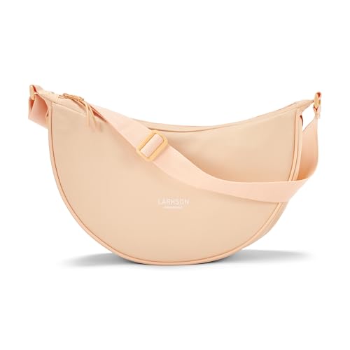 LARKSON Crossbody Bag Damen & Herren Pfirsich - Solveig Medium - Umhängetasche im Halbmond Style - Halbrunde Schultertasche - Moon Bag Design - Wasserabweisend LARKSON Crossbody Bag Damen & Herren Pfirsich - Solveig Medium - Umhängetasche im Halbmond Style - Halbrunde Schultertasche - Moon Bag Design - Wasserabweisend von LARKSON