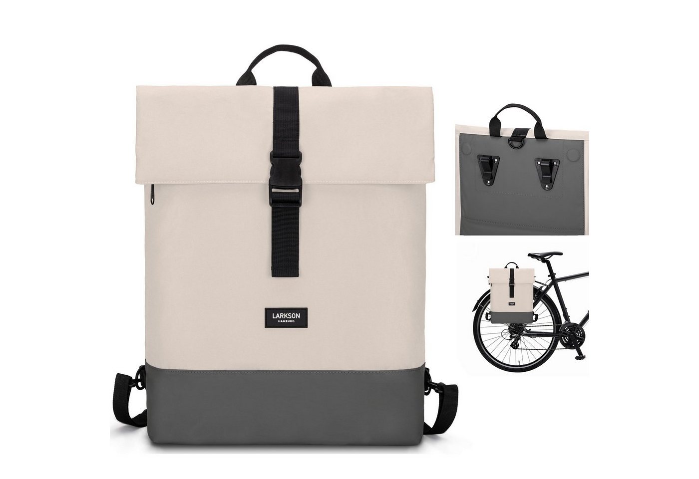 LARKSON Fahrradtasche Tammo Bike Fahrrad Rucksack Gepäckträger (1-tlg), Rucksack und Gepäckträgertasche, Wasserabweisend LARKSON Fahrradtasche Tammo Bike Fahrrad Rucksack Gepäckträger (1-tlg), Rucksack und Gepäckträgertasche, Wasserabweisend von LARKSON