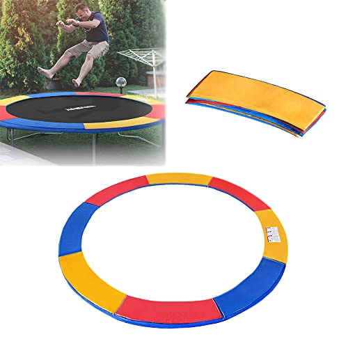 LARS360 Trampolin Randabdeckung Sicherheitsmatte Federabdeckung aus PVC PE für Ø244cm Ø305cm Ø366 cm Trampolin, UV-resistent, Reißfestes Sicherheitsmatte Randabdeckung (Bunt, für Ø 305cm / 10ft) von LARS360