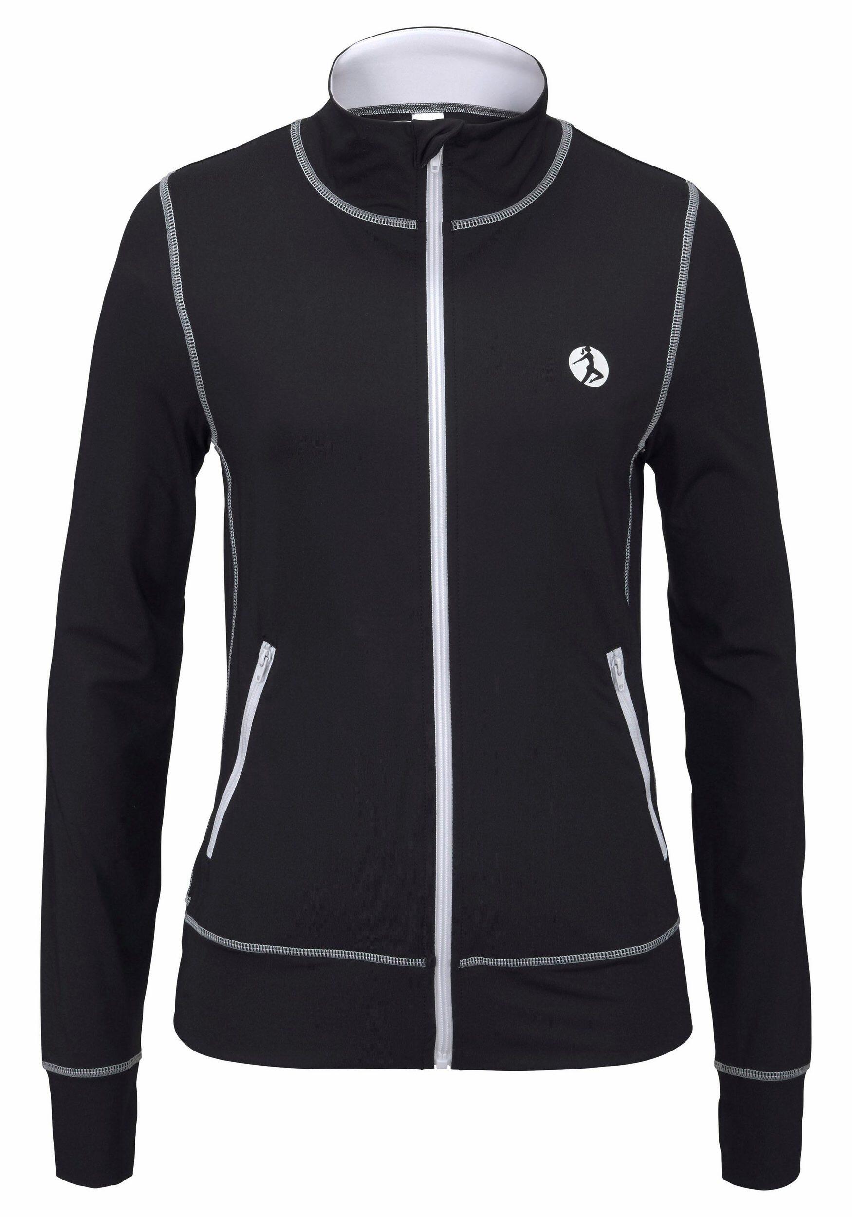 Damen LASCANA ACTIVE Trainingsjacke »Black Marble« von LASCANA ACTIVE