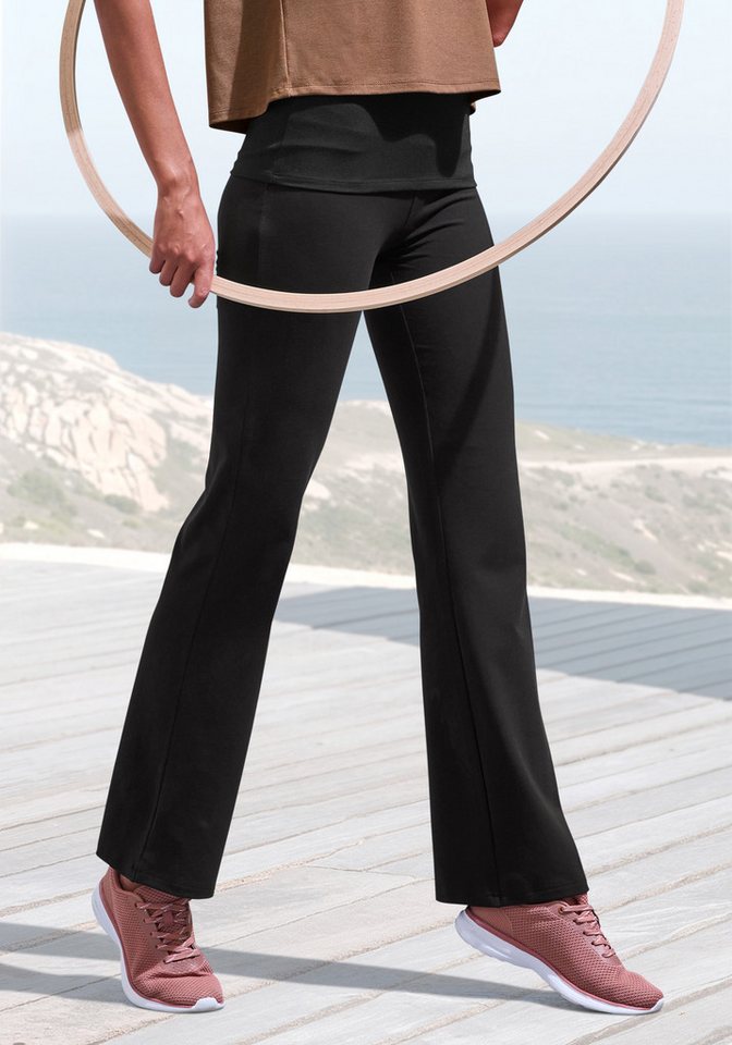 LASCANA ACTIVE Leggings Breites Bündchen und ausgestellte Beine LASCANA ACTIVE Leggings Breites Bündchen und ausgestellte Beine von LASCANA ACTIVE