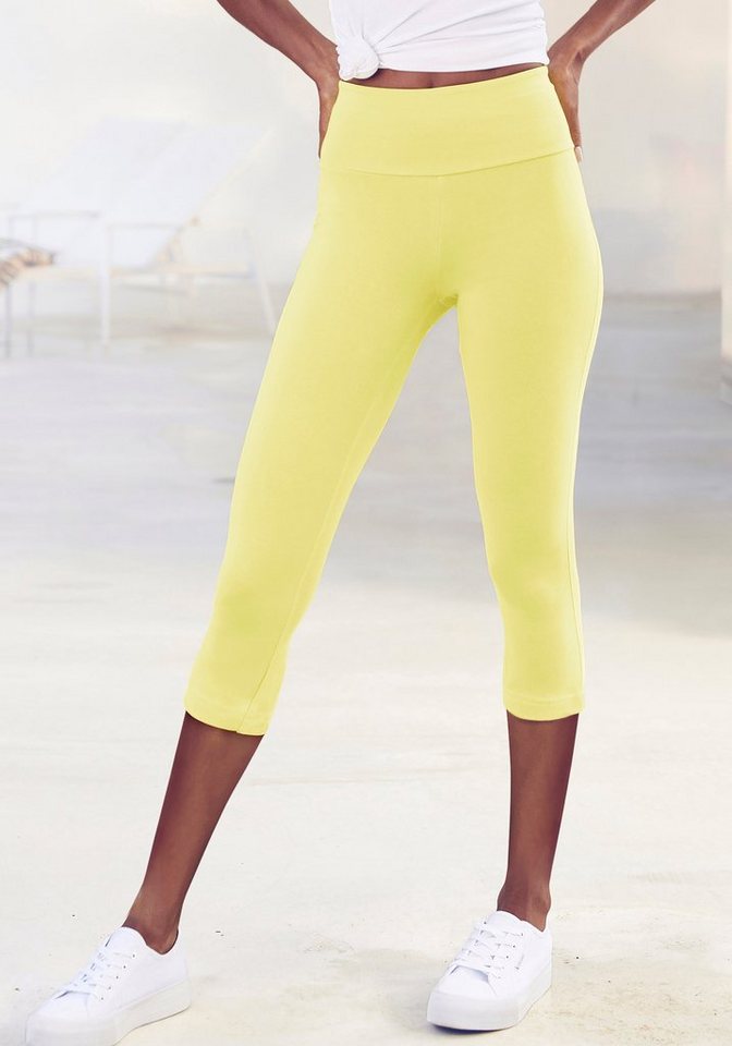 LASCANA Caprileggings mit breitem, weichen Bündchen LASCANA Caprileggings mit breitem, weichen Bündchen von LASCANA