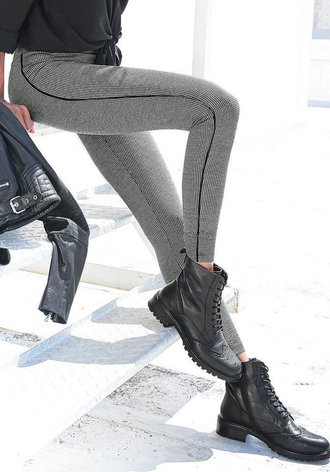 LASCANA Leggings mit Pepita Muster LASCANA Leggings mit Pepita Muster von LASCANA
