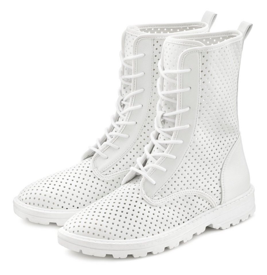 LASCANA Schnürstiefelette zum Schnüren mit modischen Cut-Outs, Stiefel, Boots, High-Sneaker LASCANA Schnürstiefelette zum Schnüren mit modischen Cut-Outs, Stiefel, Boots, High-Sneaker von LASCANA