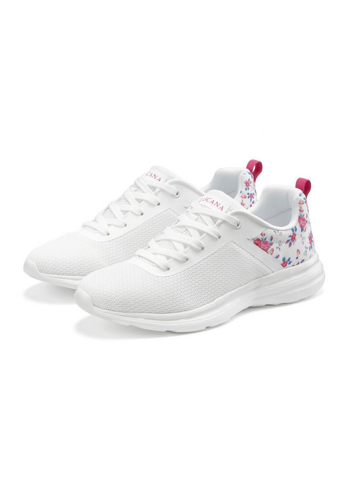 LASCANA Sneaker Freizeitschuh, Halbschuh mit Blumen-Print VEGAN LASCANA Sneaker Freizeitschuh, Halbschuh mit Blumen-Print VEGAN von LASCANA