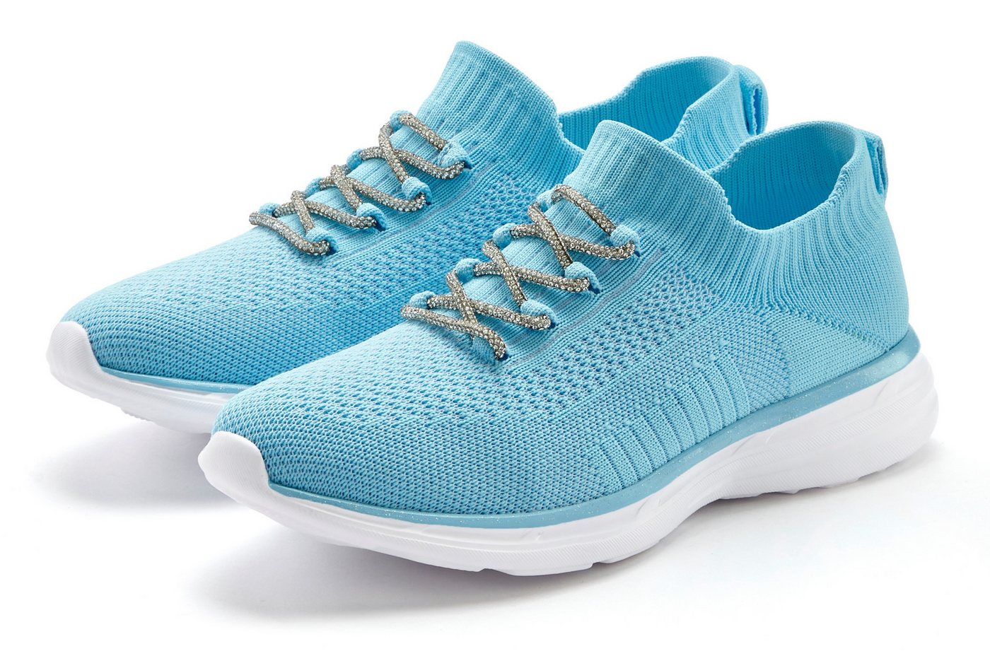 LASCANA Sneaker mit modischer Glitzerschnürung VEGAN LASCANA Sneaker mit modischer Glitzerschnürung VEGAN von LASCANA