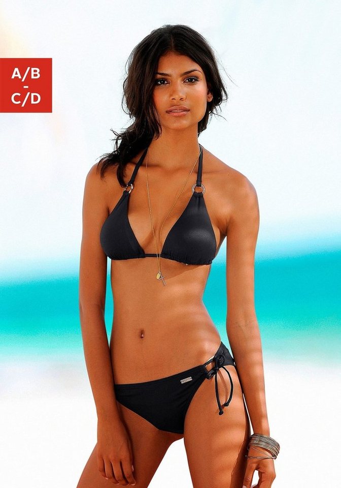 LASCANA Triangel-Bikini-Top Italy, mit Zierringen LASCANA Triangel-Bikini-Top Italy, mit Zierringen von LASCANA