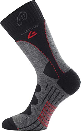 Lasting Herren Unisex Trekking Merino TWA Socke, grau/schwarz, XL Lasting Herren Unisex Trekking Merino TWA Socke, grau/schwarz, XL von LASTING SPORT