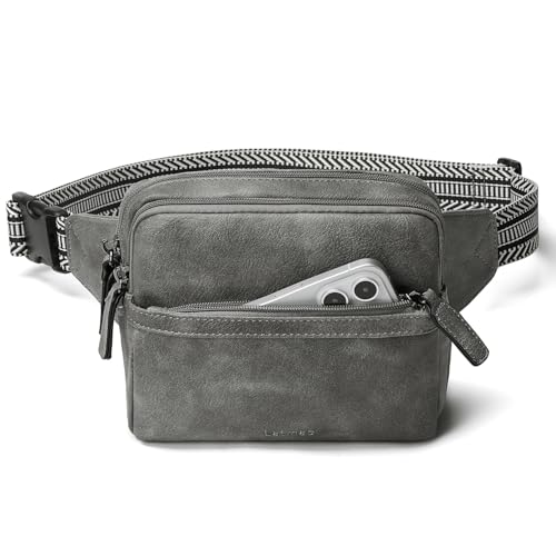 LATMAP Bauchtasche Damen Klein,Crossbody Bag Damen PU Leder diebstahlsichere Tasche Wasserdicht Gürteltasche Damen Hüfttasche Damen für Outdoorsport,Reisen,Radfahren,Grau LATMAP Bauchtasche Damen Klein,Crossbody Bag Damen PU Leder diebstahlsichere Tasche Wasserdicht Gürteltasche Damen Hüfttasche Damen für Outdoorsport,Reisen,Radfahren,Grau von LATMAP
