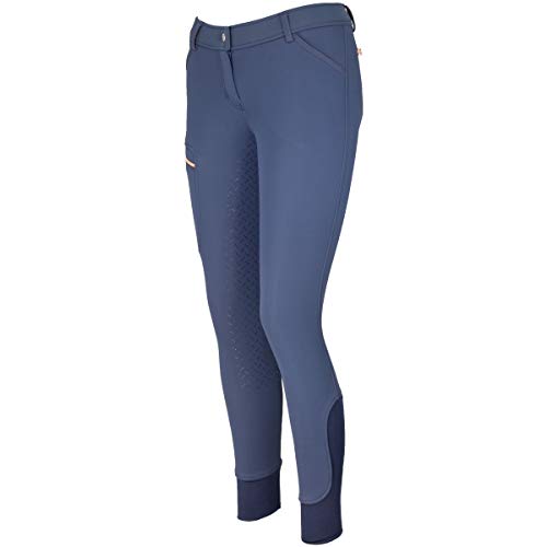 Lazura Damen Reithose Silikon Vollbesatz Tamara Softshell Navy 42 von Lazura