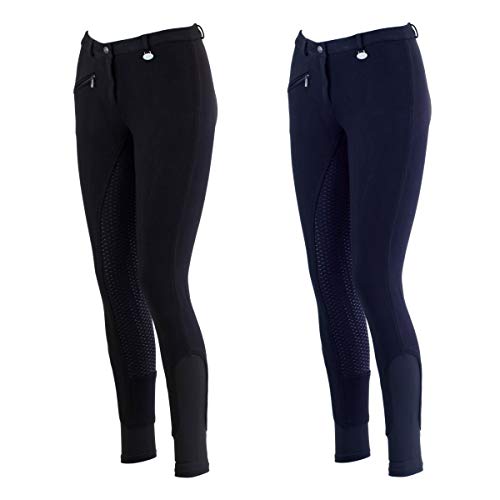 Lazura - Damen Reithose Silikon Vollbesatz Comfort Nachtblau 38 von Lazura