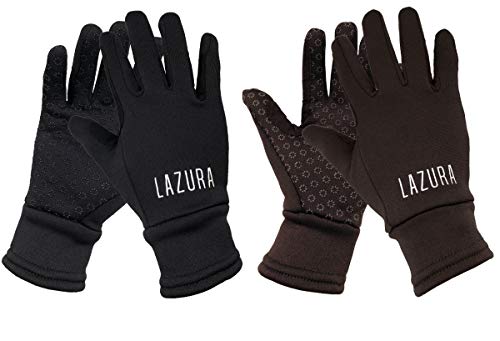 Lazura - Winter Reithandschuhe Calgary | weiche Winterhandschuhe zum Reiten | inkl. Zügelverstärkung | dünne warme Handschuhe in Braun | Unisex Reitbekleidung in Größe XS Lazura - Winter Reithandschuhe Calgary | weiche Winterhandschuhe zum Reiten | inkl. Zügelverstärkung | dünne warme Handschuhe in Braun | Unisex Reitbekleidung in Größe XS von Lazura