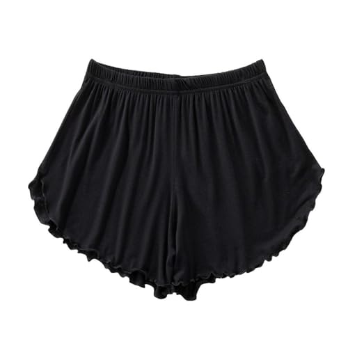 LApooh Damen-Pyjama-Shorts, Superkurze, Weiche Schlafhose, Dehnbare Pyjama-Hose, Legging-Schlüpfer, Stilvolle Lounge-Shorts Für Schlaf, Fitnessstudio, Laufen, Schwarz, M LApooh Damen-Pyjama-Shorts, Superkurze, Weiche Schlafhose, Dehnbare Pyjama-Hose, Legging-Schlüpfer, Stilvolle Lounge-Shorts Für Schlaf, Fitnessstudio, Laufen, Schwarz, M von LApooh