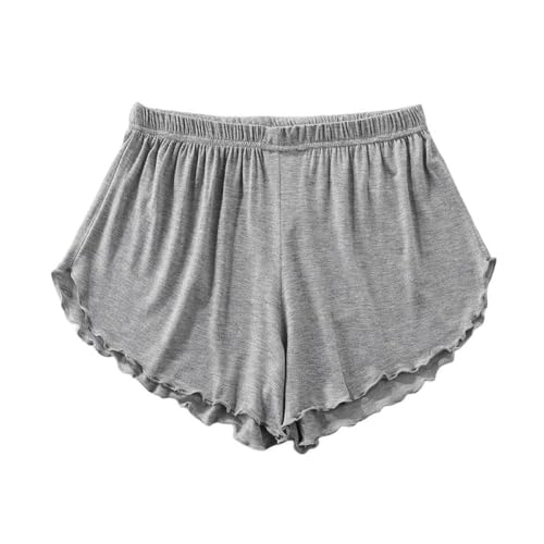 LApooh Damen-Pyjama-Shorts, Superkurze Weiche Schlafhose, Dehnbare Pyjama-Hose, Legging-Schlüpfer, Stilvolle Lounge-Shorts Zum Schlafen, Fitnessstudio, Laufen, Hellgrau, L LApooh Damen-Pyjama-Shorts, Superkurze Weiche Schlafhose, Dehnbare Pyjama-Hose, Legging-Schlüpfer, Stilvolle Lounge-Shorts Zum Schlafen, Fitnessstudio, Laufen, Hellgrau, L von LApooh