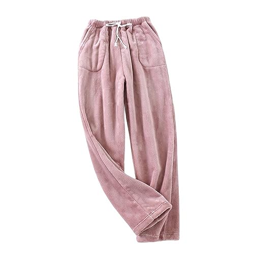 LApooh Flauschige Winter-Plüsch-Pyjamahose Für Damen, Gepunktete Fleece-Pyjamahose, Lounge-Hose, Nachtwäsche, Bequeme, Weiche, Warme Nachtwäsche Mit Taschen Und Kordelzug,Rosa,L LApooh Flauschige Winter-Plüsch-Pyjamahose Für Damen, Gepunktete Fleece-Pyjamahose, Lounge-Hose, Nachtwäsche, Bequeme, Weiche, Warme Nachtwäsche Mit Taschen Und Kordelzug,Rosa,L von LApooh