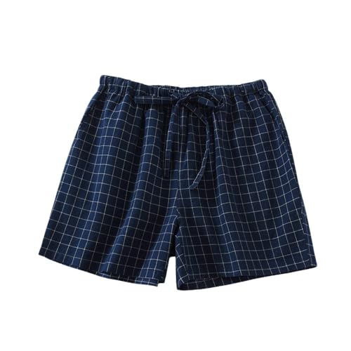 LApooh Kurze Pyjamahose Aus Baumwolle Für Damen, Lounge Hose Für Damen, Karierte Schlafshorts Zum Schlafen, Fitnessstudio, Laufen Mit Taschen Und Kordelzug, Schlafshorts, Pyjamahose, Marineblau, X LApooh Kurze Pyjamahose Aus Baumwolle Für Damen, Lounge Hose Für Damen, Karierte Schlafshorts Zum Schlafen, Fitnessstudio, Laufen Mit Taschen Und Kordelzug, Schlafshorts, Pyjamahose, Marineblau, X von LApooh