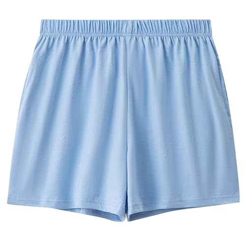 LApooh Kurze Schlafhose Damen Pyjama Shorts für Damen, Baumwolle, Schlafshorts mit Taschen, Übergröße, Süße Pyjama Kurzhose, Karierte Lounge Shorts, Hose für Zuhause, Yoga, Fitnessstudio, Lau von LApooh