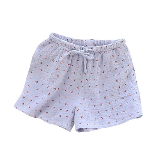 LApooh Pyjamahose Für Damen, Locker Geschnittene Pyjamahose Aus Baumwolle Mit Taschen Und Kordelzug, Kurze Lounge Hose Für Damen, Nachtwäsche, Elastische Shorts Mit Faltenstruktur, Blau Geblümt, LApooh Pyjamahose Für Damen, Locker Geschnittene Pyjamahose Aus Baumwolle Mit Taschen Und Kordelzug, Kurze Lounge Hose Für Damen, Nachtwäsche, Elastische Shorts Mit Faltenstruktur, Blau Geblümt, von LApooh