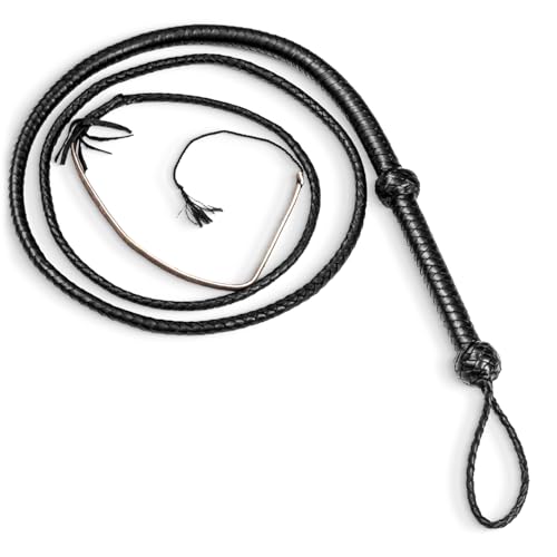 Indiana Jones Style 3 Fuß 8 Zopf Leder Bullpeitsche Echt Rindsleder Bull Whip Schwarz Indiana Jones Style 3 Fuß 8 Zopf Leder Bullpeitsche Echt Rindsleder Bull Whip Schwarz von LB's Whip