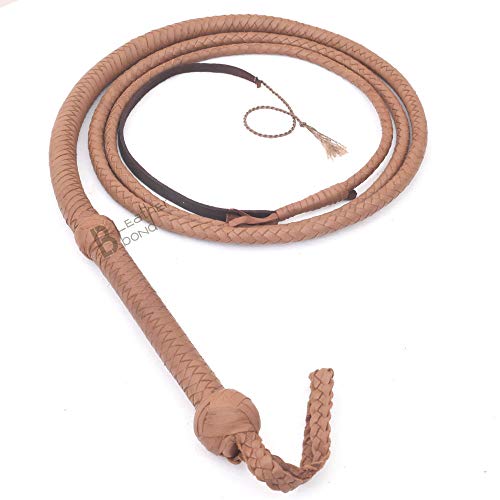 LB's Whip Indiana Jones Style 3,6 m 8 geflochtene natürliche hellbraune Leder Bullpeitsche aus echtem Rindsleder LB's Whip Indiana Jones Style 3,6 m 8 geflochtene natürliche hellbraune Leder Bullpeitsche aus echtem Rindsleder von LB's Whip