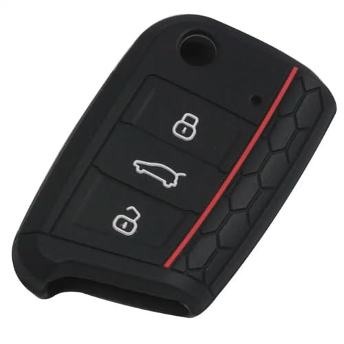 LBXKJQ Weiche Silikon-Autoschlüssel-Schutzhülle, für Golf 7 mk7 für Skoda Octavia A7 Polo von LBXKJQ