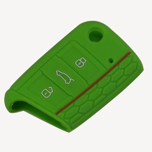 LBXKJQ Weiche Silikon-Autoschlüssel-Schutzhülle, für Golf 7 mk7 für Skoda Octavia A7 von LBXKJQ