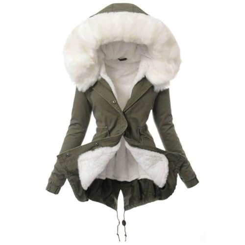 Damen Winter Fleece Mantel,Warme Teddy Jacke Mit Kunstfell Kapuze,Dicker Sherpa Parka,Langärmelige Jacken,Winddichter Windjacke,Lange Strickjacke,Dicke Mäntel,Mäntel Mit Reißverschluss,Armygreen,Xl Damen Winter Fleece Mantel,Warme Teddy Jacke Mit Kunstfell Kapuze,Dicker Sherpa Parka,Langärmelige Jacken,Winddichter Windjacke,Lange Strickjacke,Dicke Mäntel,Mäntel Mit Reißverschluss,Armygreen,Xl von LCDIUDIU